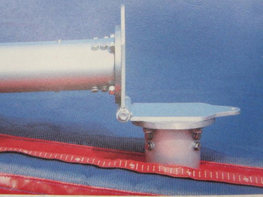 Pole vault uprights with folding base supports